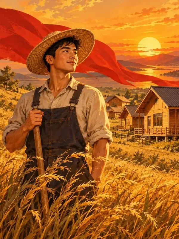 荒野种田:我把地图改成了家园 · 穿越热门短剧 黄果魔改短剧《荒野种田:我把地图改成了家园》竖版主海报
